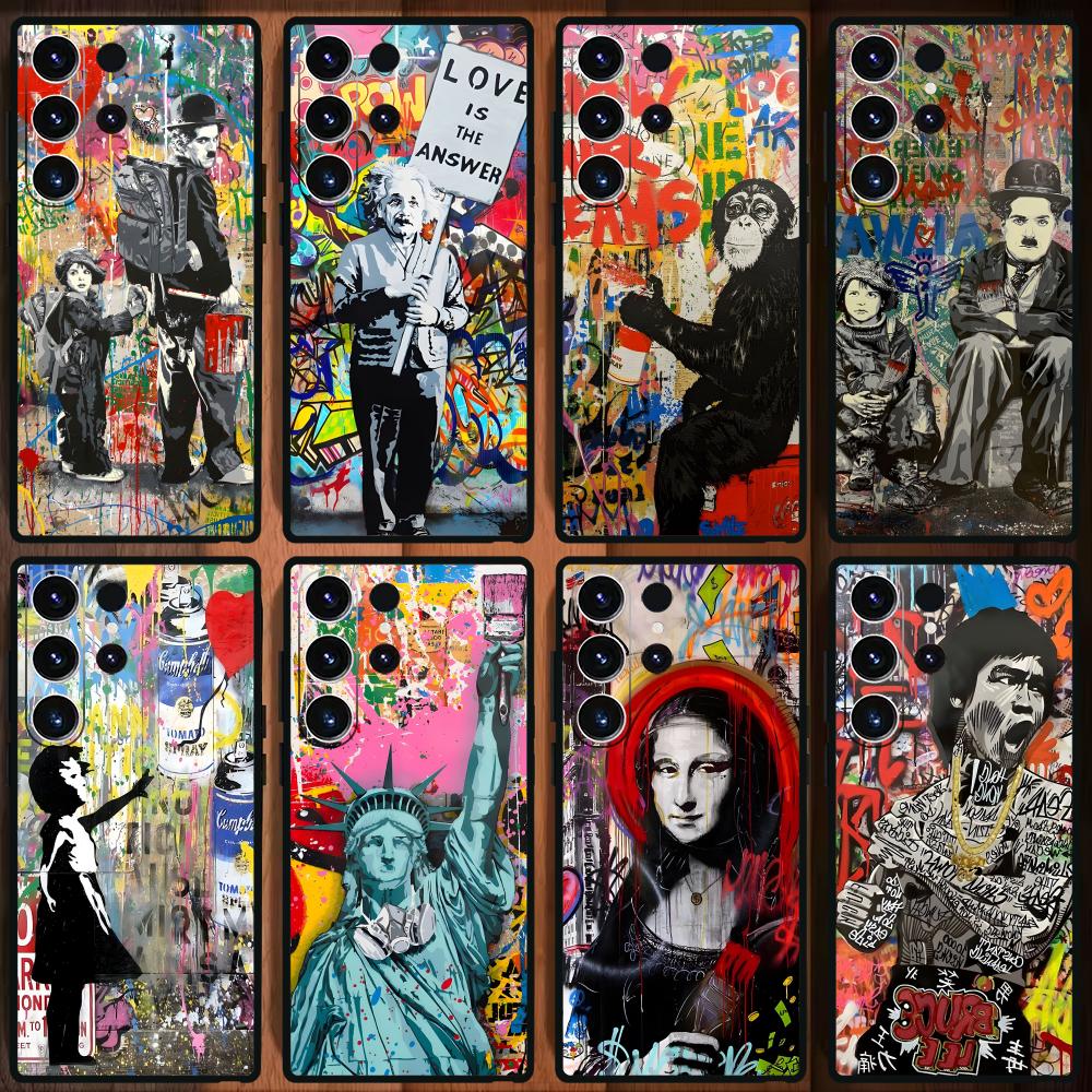 Phone Cases For Samsung S22 - Banksy Graffiti Art Phone Case For