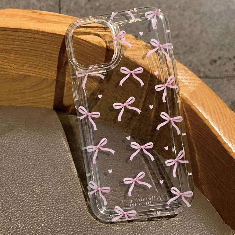 Phone Cases Dior - Cute Pink Heart Bow Phone Case