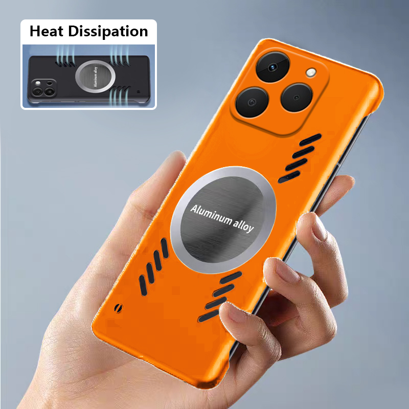 Heat Dissipation Case - Biruiqu For Realme 15T Bezel-less Case