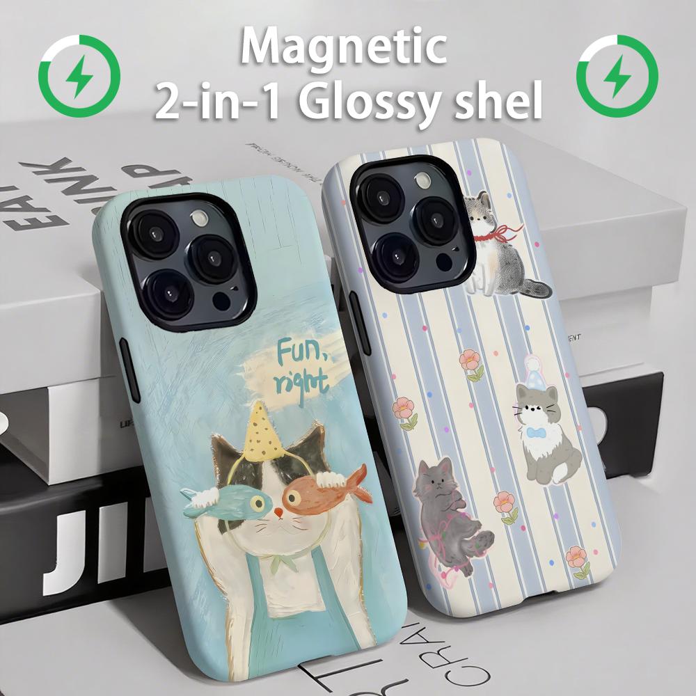 Phone Cases For Iphone 13 - Cute cats and dogs Phone Case