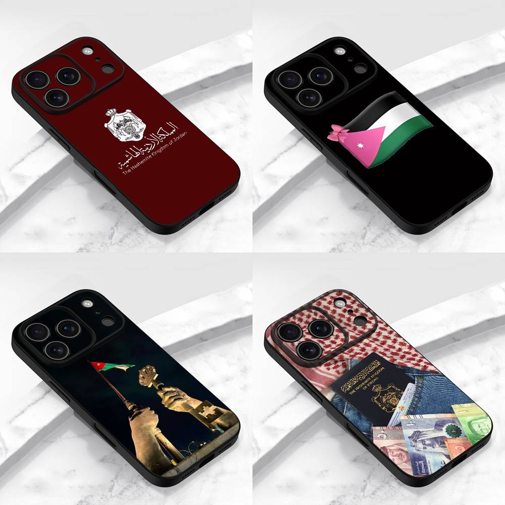Phone Cases Jordan - Passport Flag Jordan National Emblem Phone
