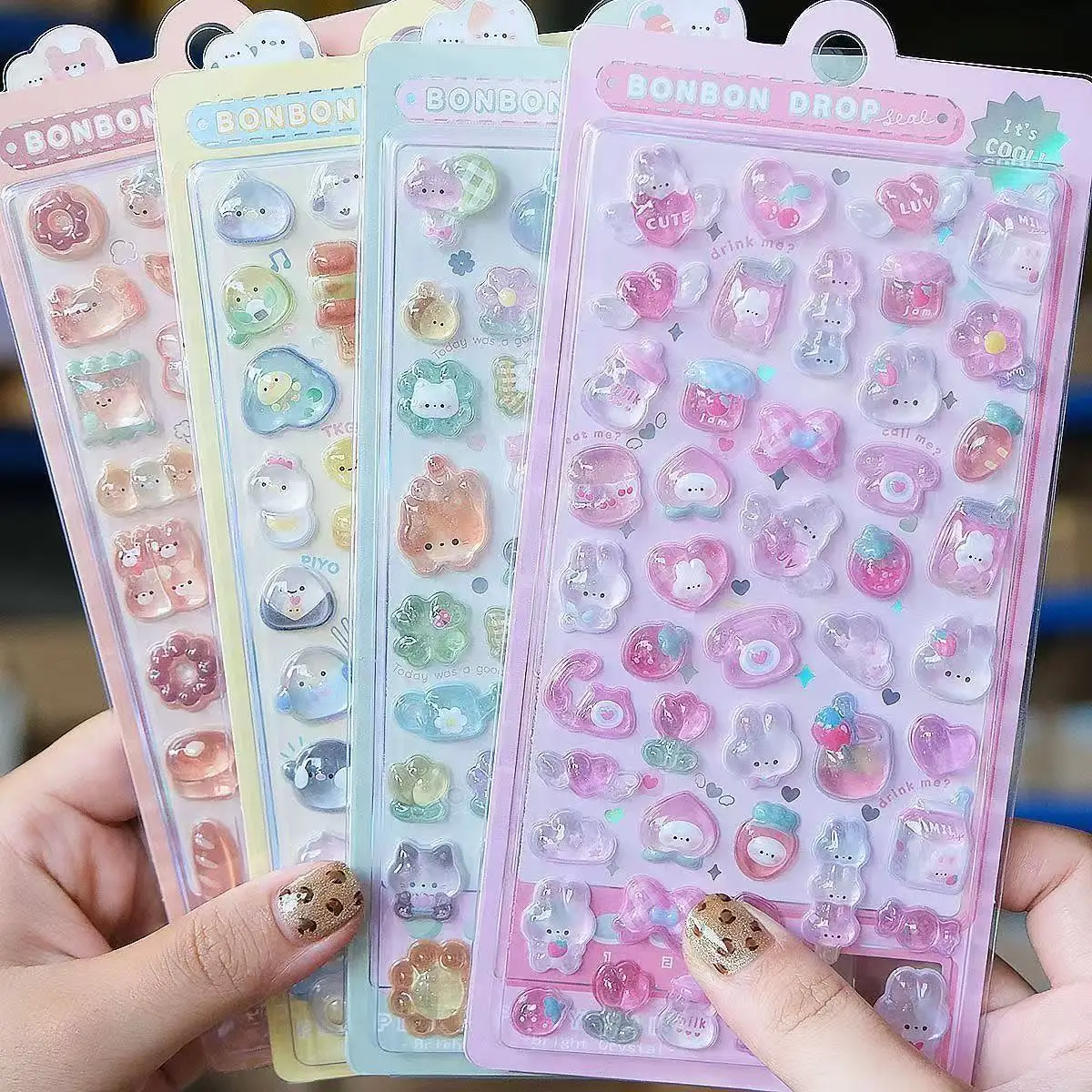 Phone Cases Diy - =-=2027Kawaii 3D Jelly Resin Stickers Cute