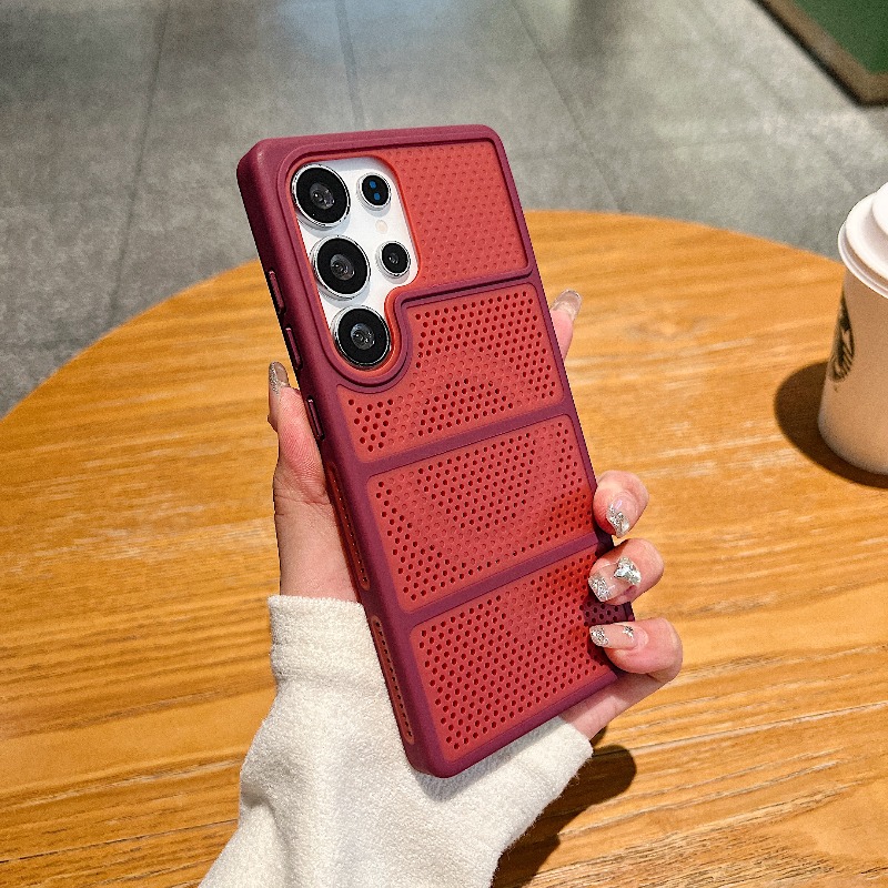 Heat Dissipation Case - Fashion Heat Dissipation Breathable Magnetic Phone