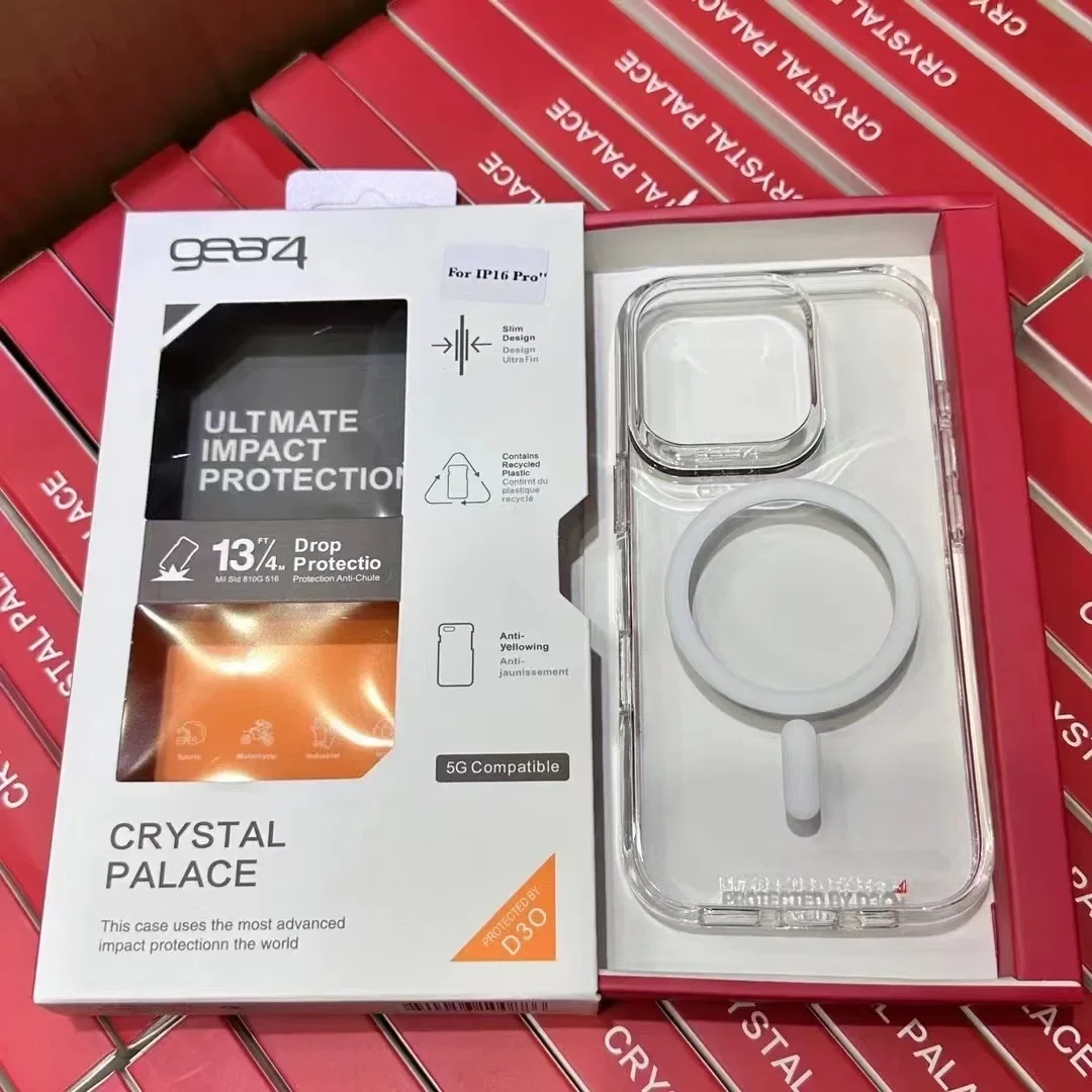 Rugged Armor Case - Gear4 Clear Armor Shockproof for Magsafe