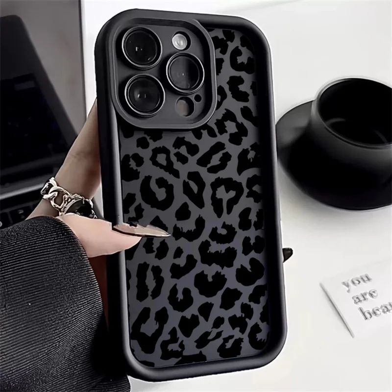 Black Leopard Print Pattern Si - đánh giá và giá Phone Cases Dior