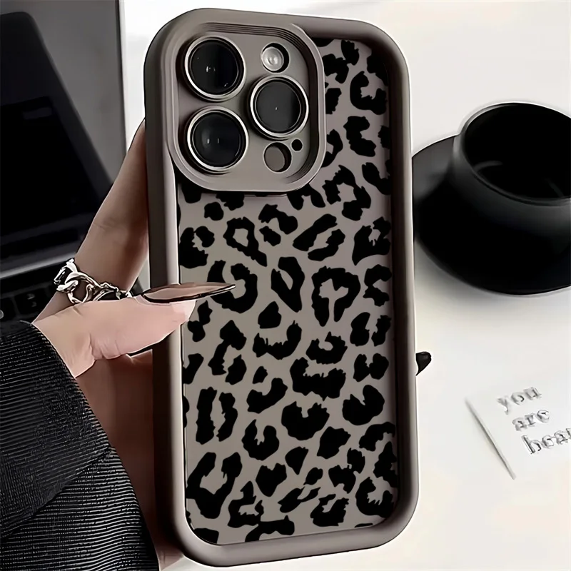 Black Leopard Print Pattern Si - đánh giá và giá Phone Cases Dior
