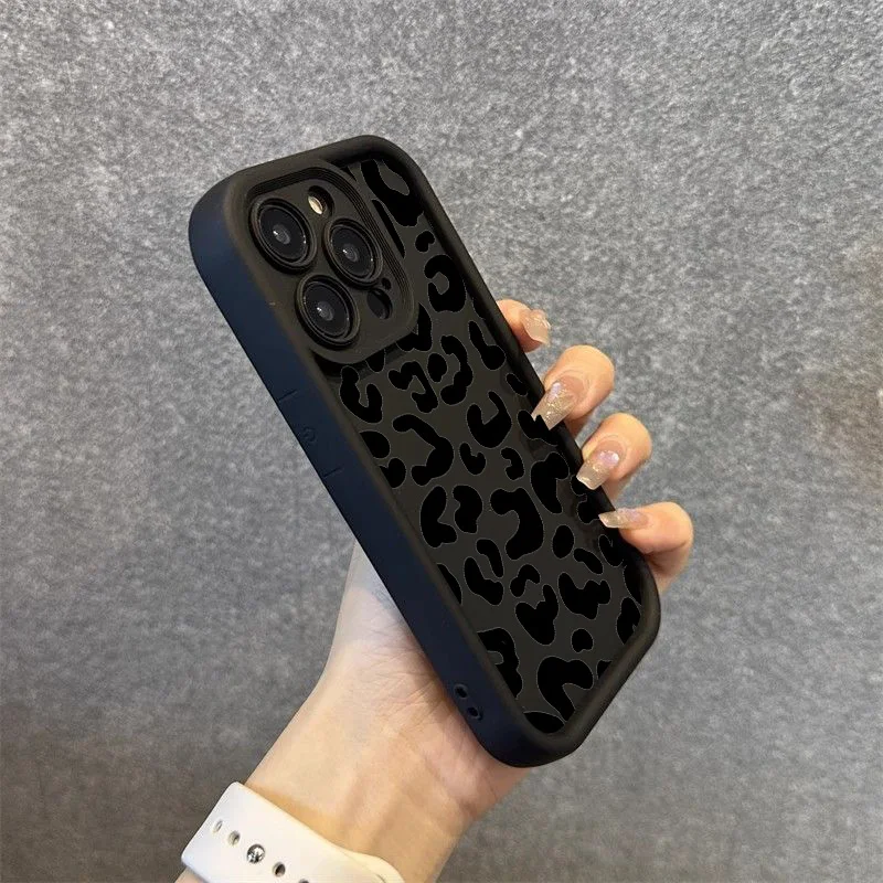 Black Leopard Print Pattern Si - đánh giá và giá Phone Cases Dior
