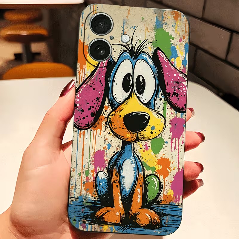 Graffiti Colored Puppy TPU Pho - đánh giá và giá Phone Cases For Iphone 13