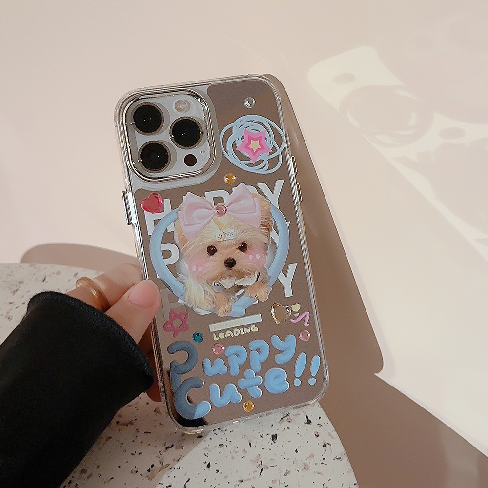 Cute Cartoon Puppy DIY Diamond - đánh giá và giá Phone Cases Diy