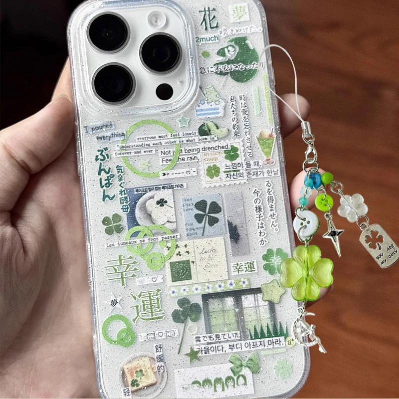 Japanese Green Clover Sparklin - đánh giá và giá Phone Cases Japanese