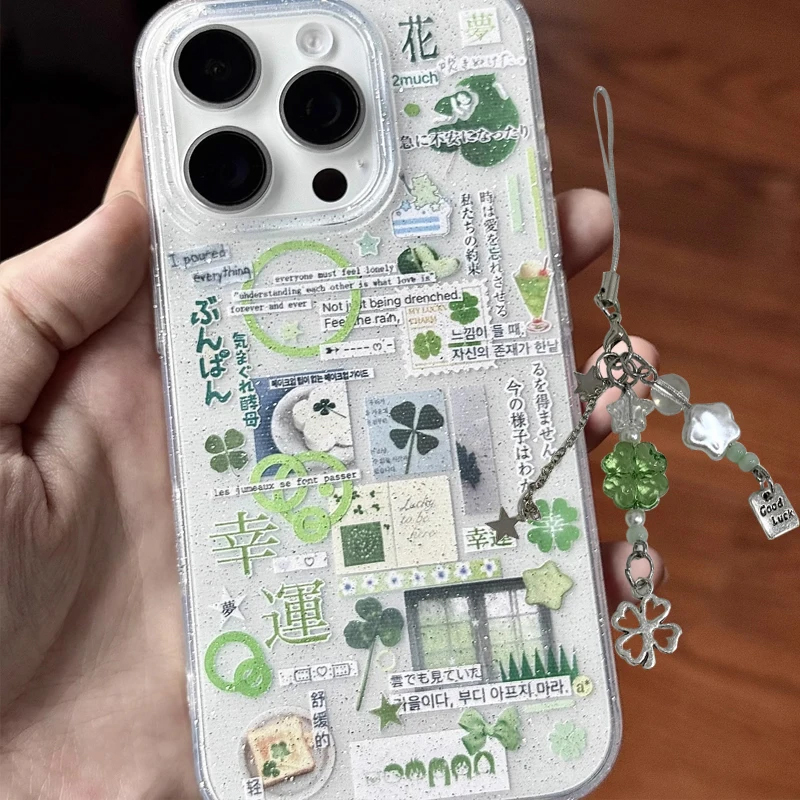 Japanese Green Clover Sparklin - đánh giá và giá Phone Cases Japanese