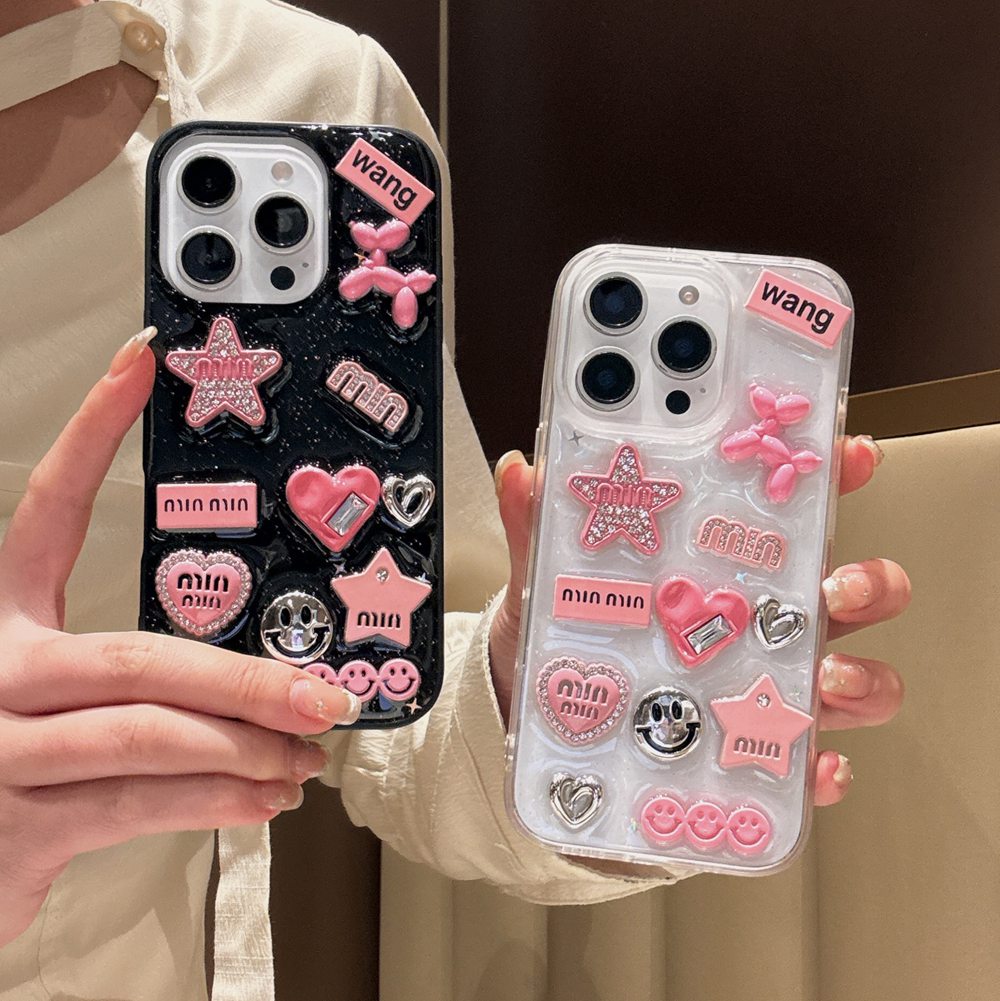 Cute 3D Love Heart Y2K Star Sp - đánh giá và giá Phone Cases Dior