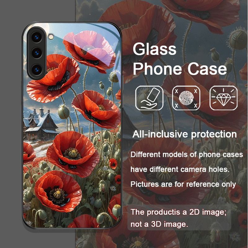 Retro Poppy Flower Bloom Hot R - đánh giá và giá Phone Cases For Samsung S22