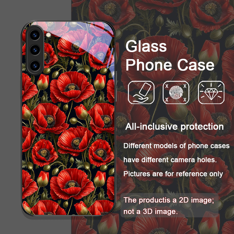 Retro Poppy Flower Bloom Hot R - đánh giá và giá Phone Cases For Samsung S22