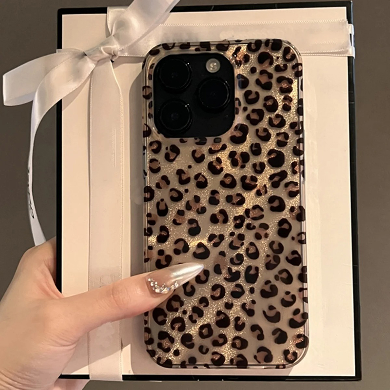 Cute Leopard Print Clear Phone - đánh giá và giá Phone Cases Dior
