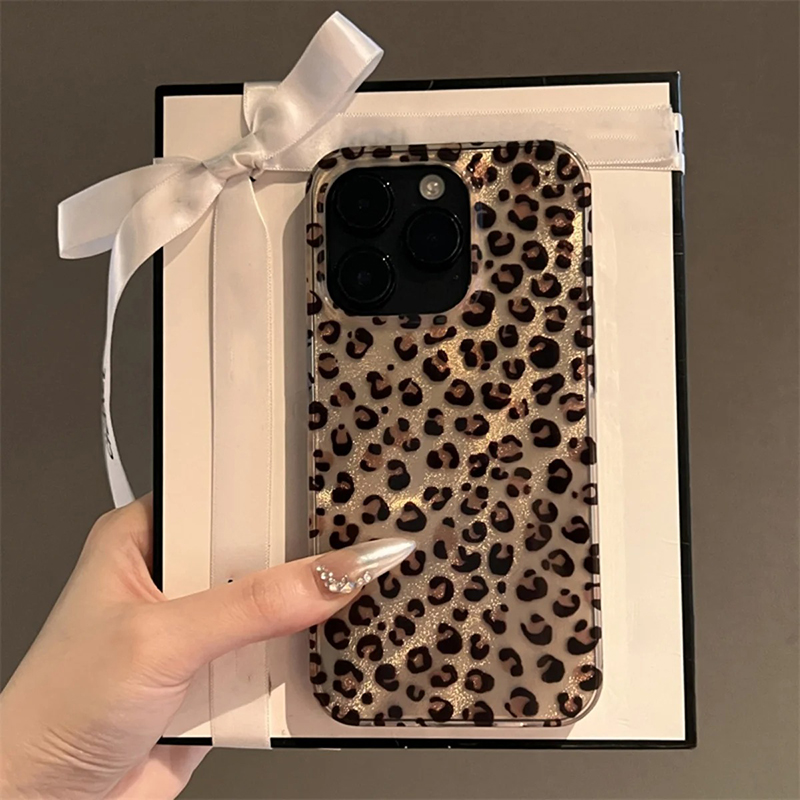 Cute Leopard Print Clear Phone - đánh giá và giá Phone Cases Dior