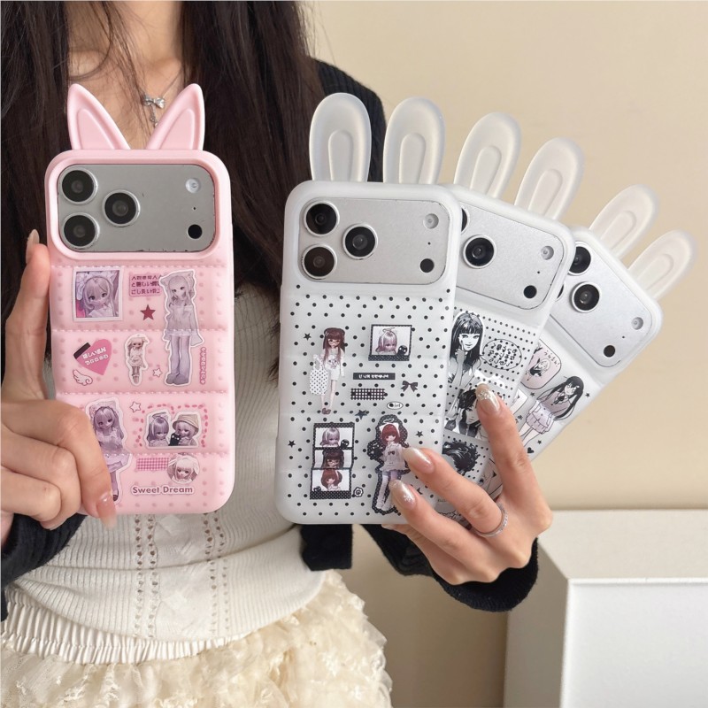Japanese Y2K Cute Bunny Ear Ph - đánh giá và giá Phone Cases Japanese